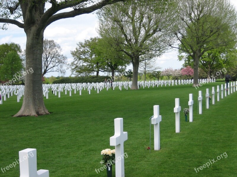 War Cemetery Margraten Graveyard Cross