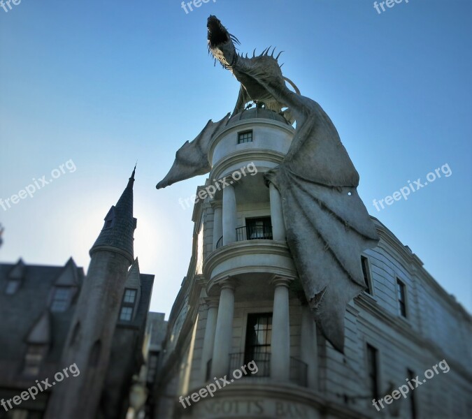 Harry Potter Gringotts Dragon Universal Studios Theme Park