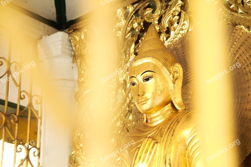 Myanmar Yangon Pagoda Buddhism Buddha