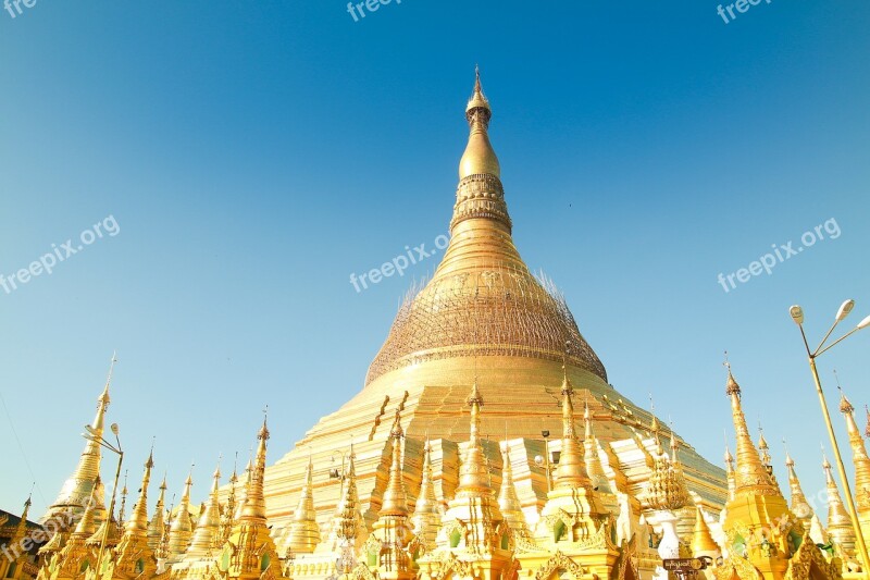 Myanmar Yangon Pagoda Buddhism Buddha