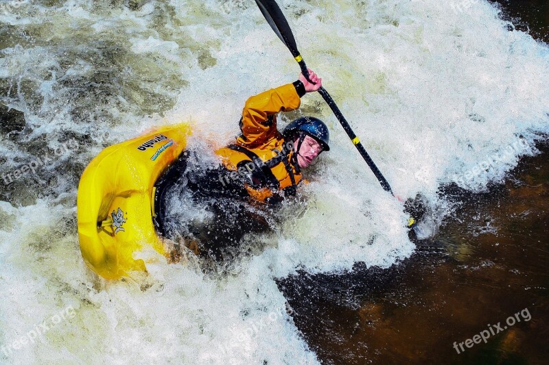 Kayak White Water Bear River Wyoming Paddle