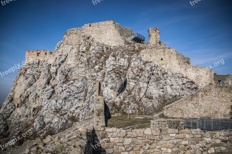 Castle History Strength Stone Old