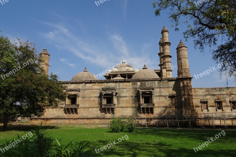 Jama Masjid Champaner-pavagadh Archaeological Park Unesco World Heritage