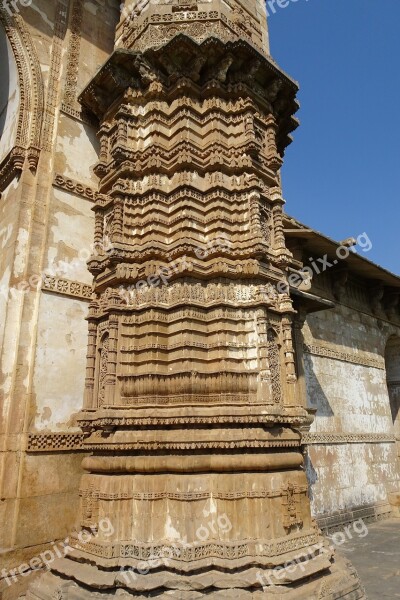 Jama Masjid Champaner-pavagadh Pillar Carvings Archaeological Park