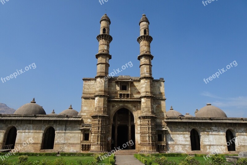 Jama Masjid Champaner-pavagadh Archaeological Park Unesco World Heritage