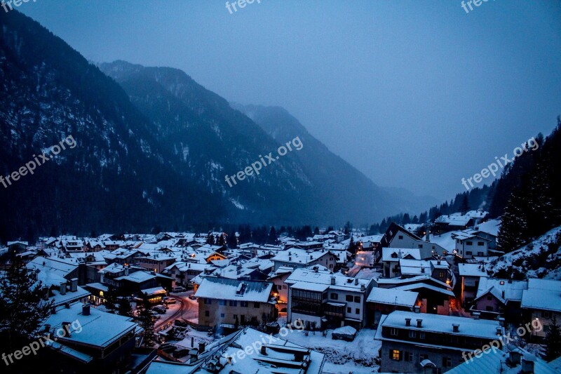 Alps Mountains Italy Landscape Snow