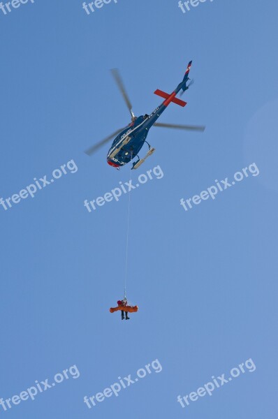 Helicopter Salvage Accident Alpine Rope Rescue