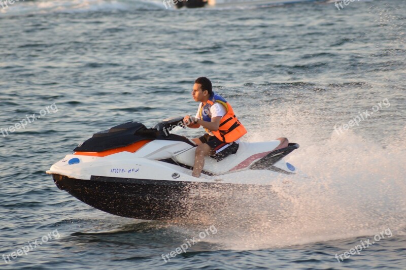 Jet Ski Jeddah Beach Corniche Saudi Arabia