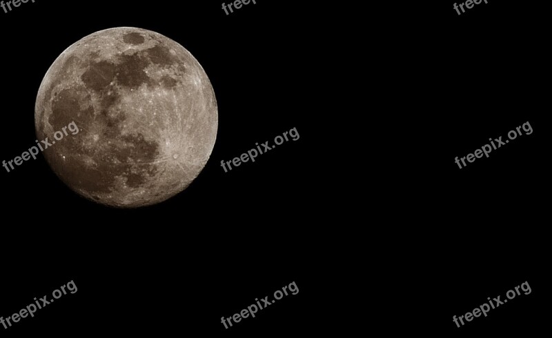 Moon Full Moon At Night Moonlight Astronomy