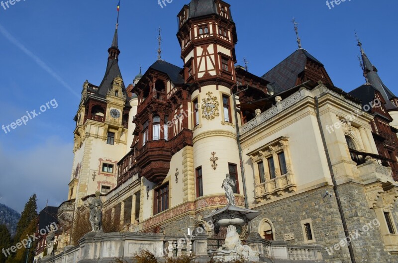 Castle Peles Nice Building Romania