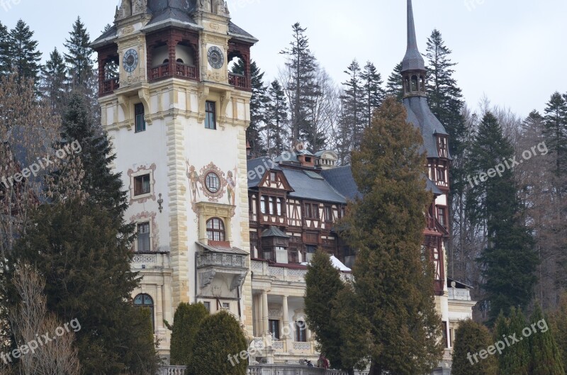 Castle Peles Sinaia Architecture Building