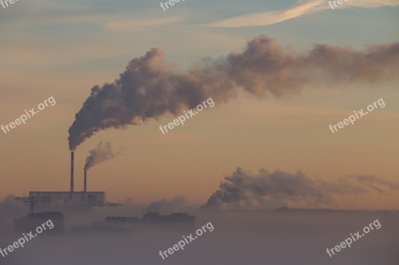 Landscape Pipe Winter Sky Nature