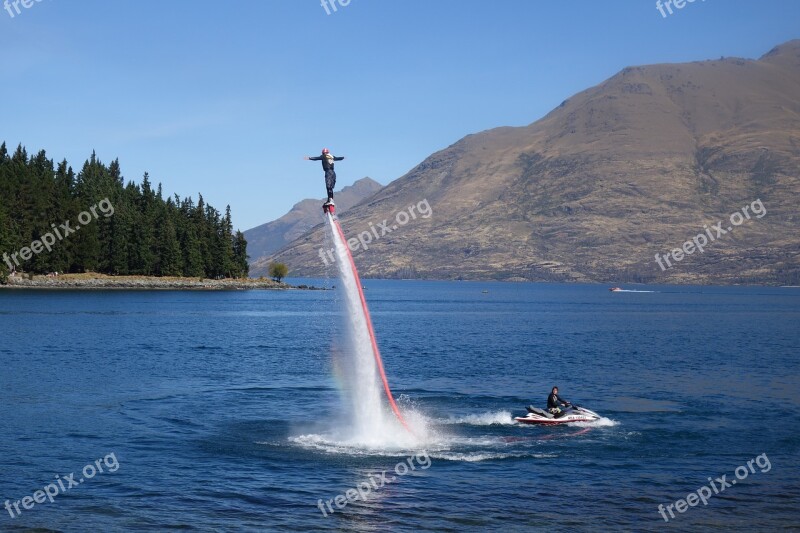 New Zealand Queenstown Lake Wakatipu Lake Mountains