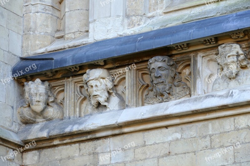 Head Sculpture Church Religion Architecture