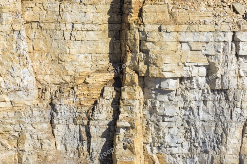 Quarry Rock Limestone Gravel Pit Sandpit