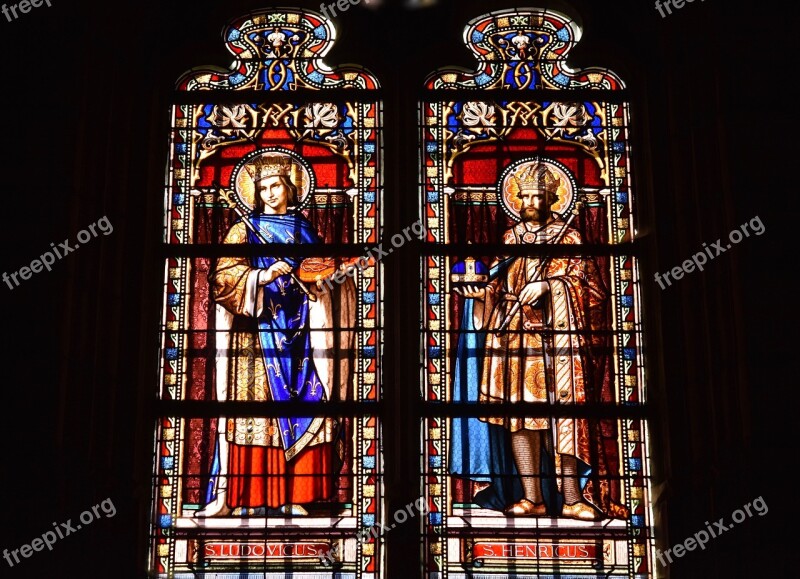 Stained Glass Stained Glass Windows Church Of Saint Denis Amboise Bright Colors Churches