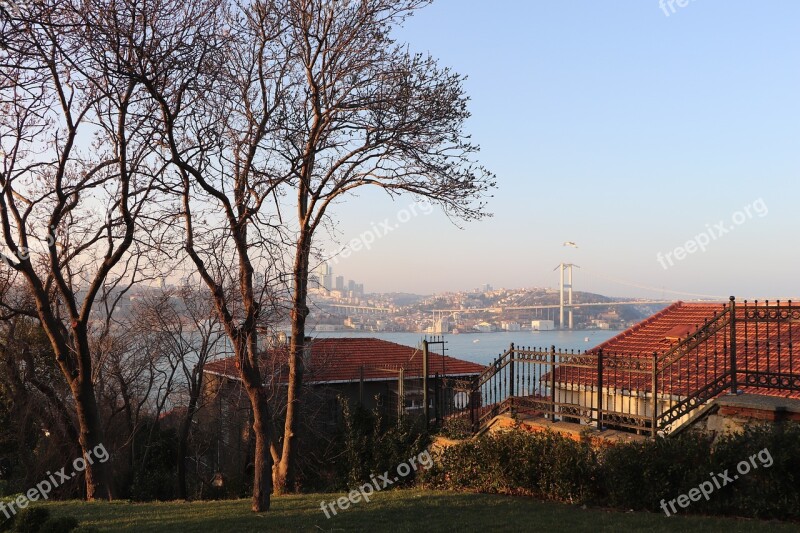 Istanbul The Bogazkopru Bosphorus Landscape Nature