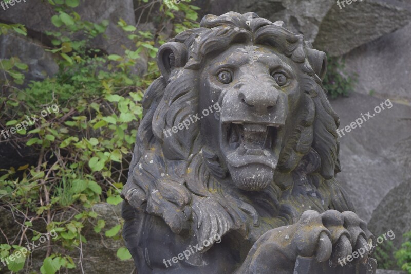 Lion Figure Stone Figure Statue Art