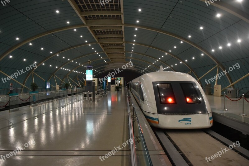 China Transrapid Train Transport Shanghai