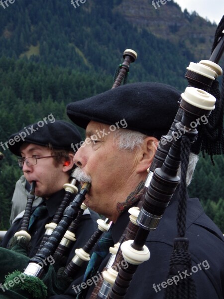 Scottish Oregon Bagpiper Free Photos