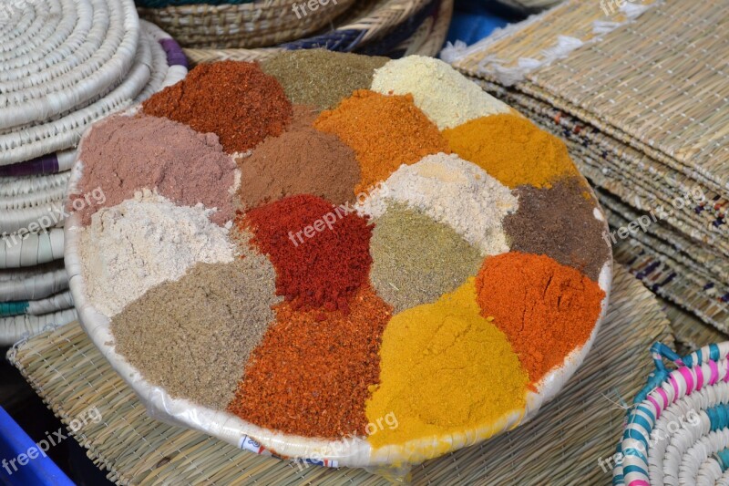 Spices Color Kitchen Colorful Food