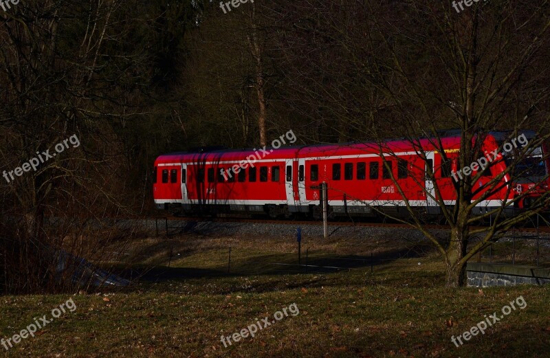 Locally Ground Train Rail Traffic Local Train Evening