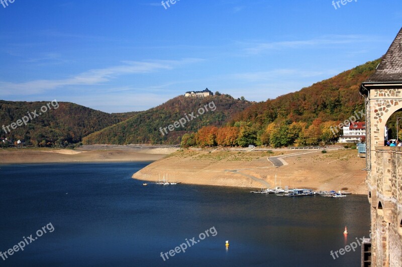 Edersee Castle Waldeck Castle Water Landscape