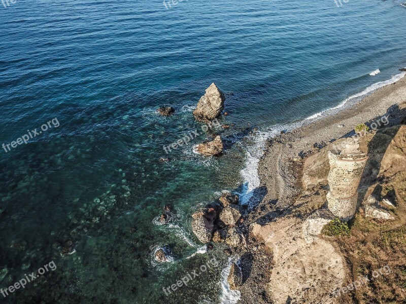 Tower Beach Paper Mill Rock Friar Vertical