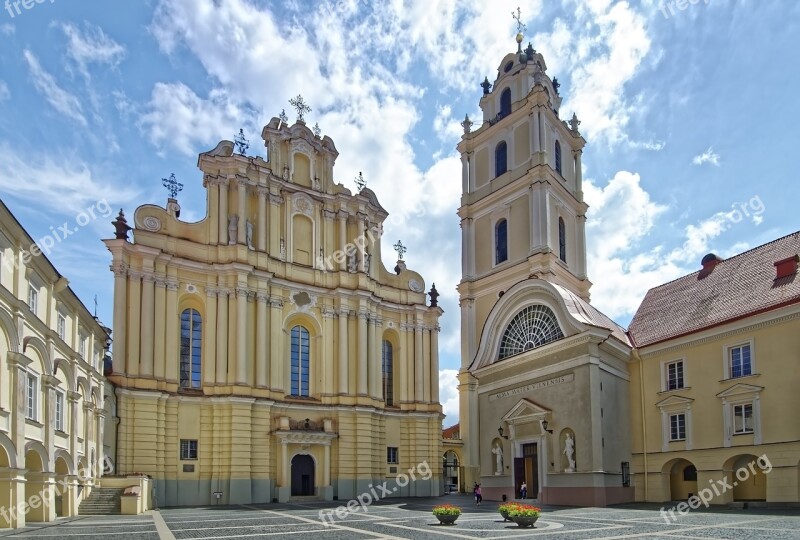 Lithuania Vilnius Historic Center Bell Tower Of St John Church Church