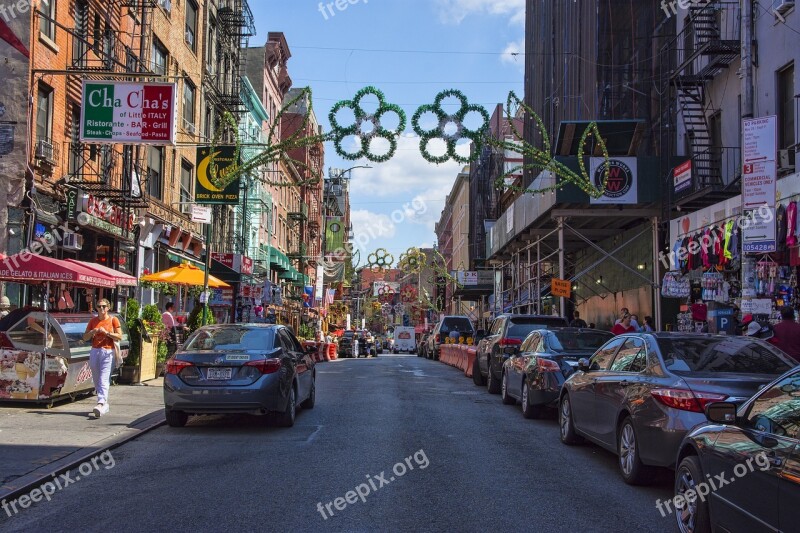 Little Italy New York City Urban Food