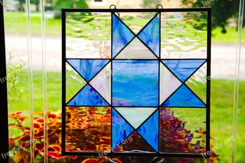 Stained Glass Barn Quilt Benefit Free Photos