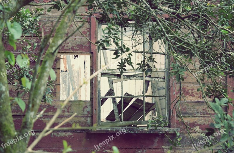 Window Destroyed Broken Destruction Construction