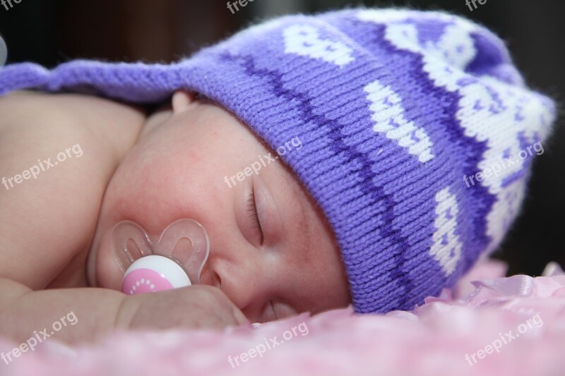 Baby Maine-ah Baby Hat Sleeping Baby Child