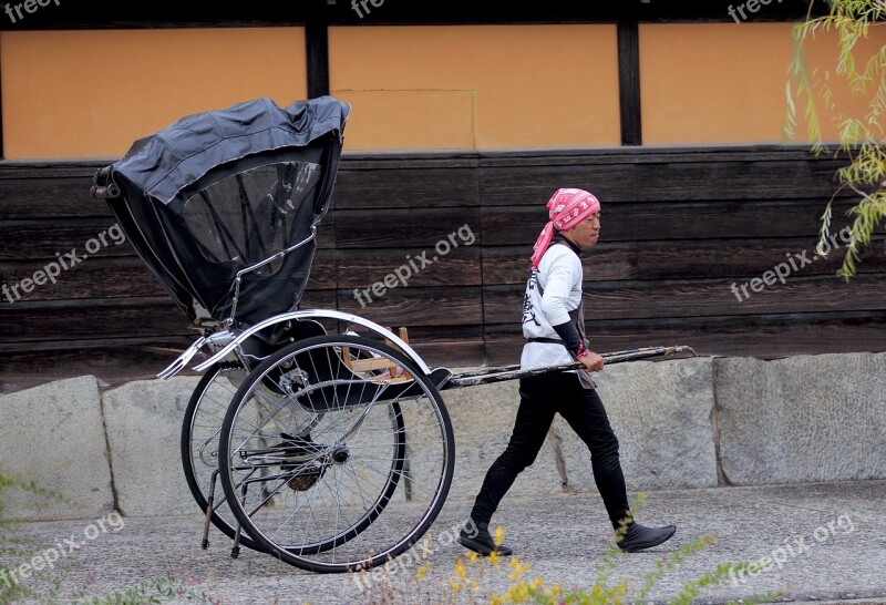 Japan Kurashiki Rickshaw Free Photos