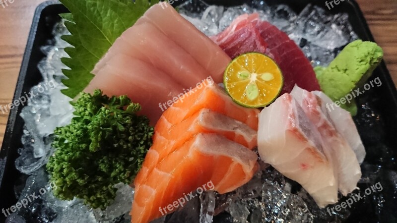 Sashimi Japanese Raw Fish Salmon Fresh