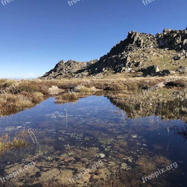 Kosciousko National Park Mirror Sky Water