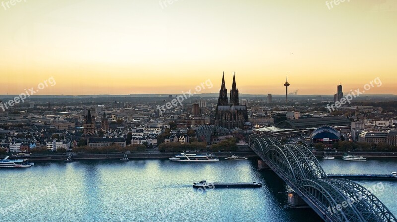 Cologne Rhine Dom Germany Landmark