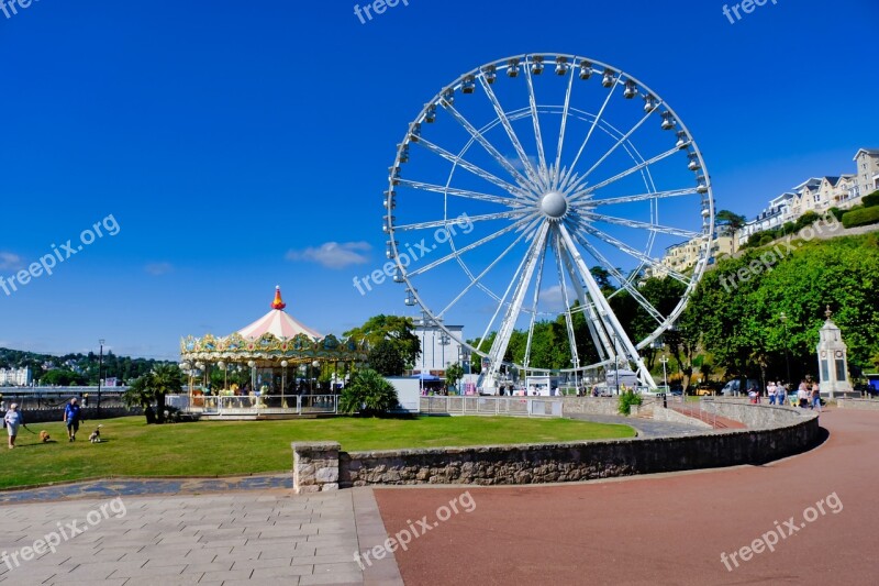 Ferris Wheel Sky Attraction Leisure Fun