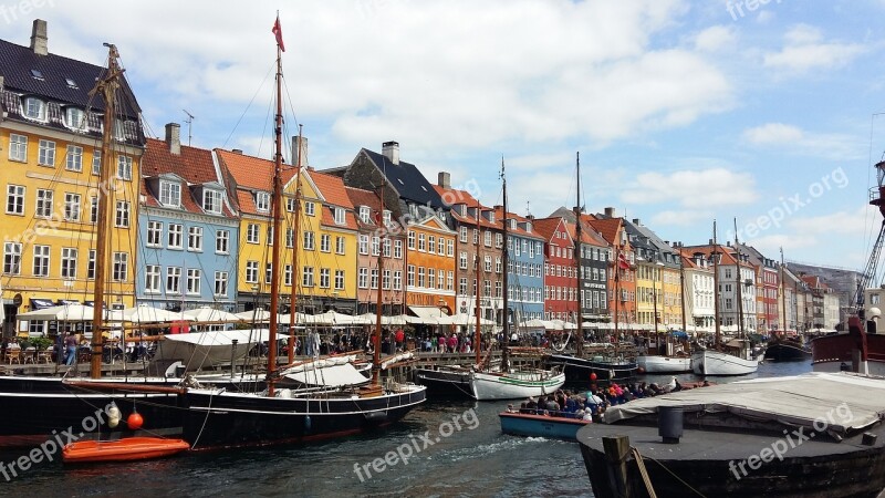 Copenhagen Architecture Nyhavn Denmark Free Photos