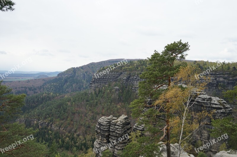 Bohemian Switzerland Cz Rock Nature Mountains