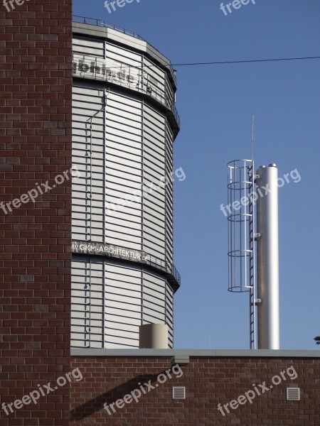 Wuppertal Heckinghausen Gas Tank Gasometer Architecture