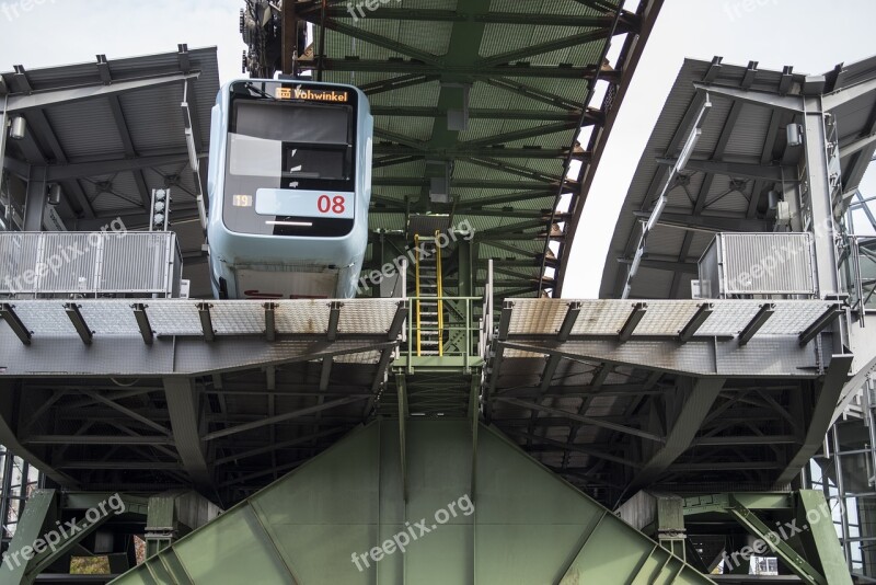 Wuppertal Schwebebahn Technology Scaffold Oberbarmen