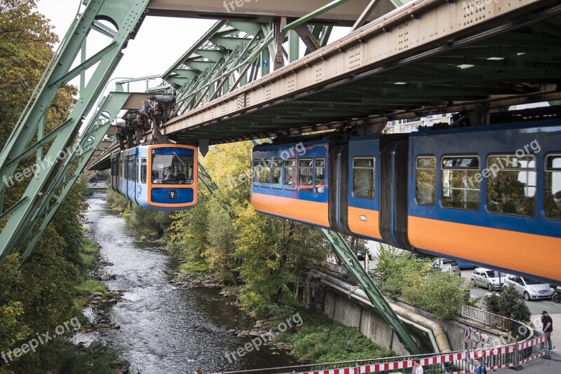 Wuppertal Schwebebahn Technology Scaffold Oberbarmen