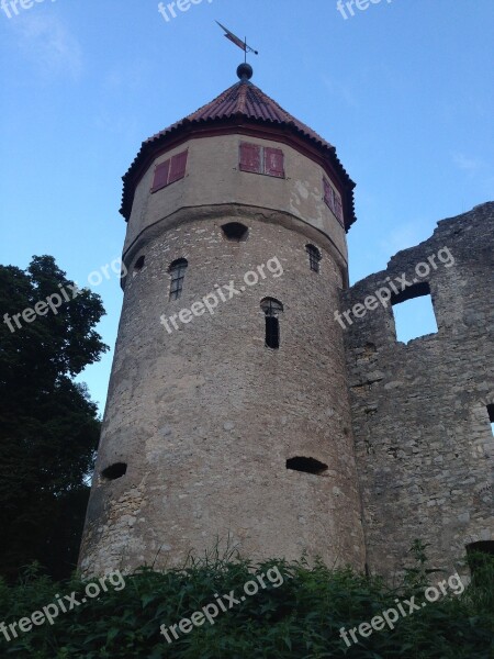 Castle Honing Mountain Tuttlingen Ruin Germany