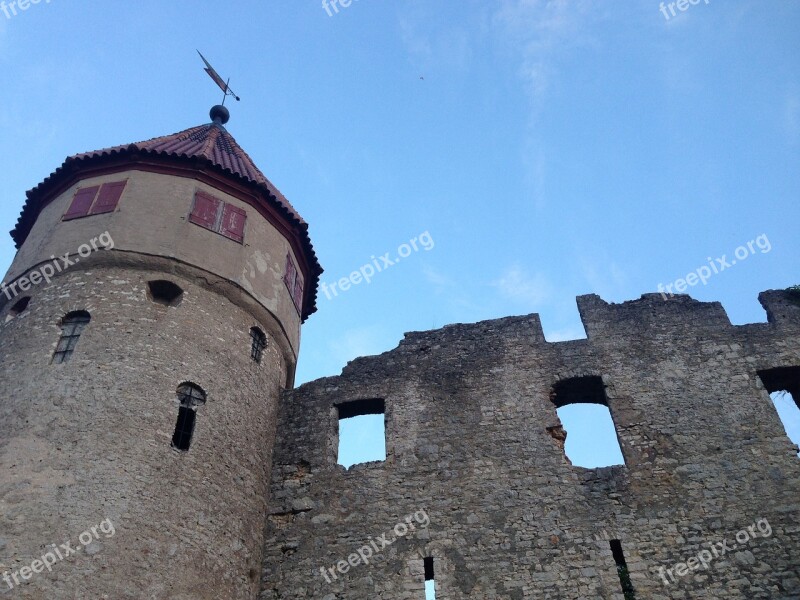 Castle Honing Mountain Tuttlingen Ruin Germany