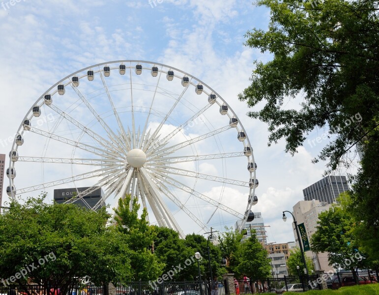 Skyview Ferris Wheel Atlanta Georgia Tourism Ride