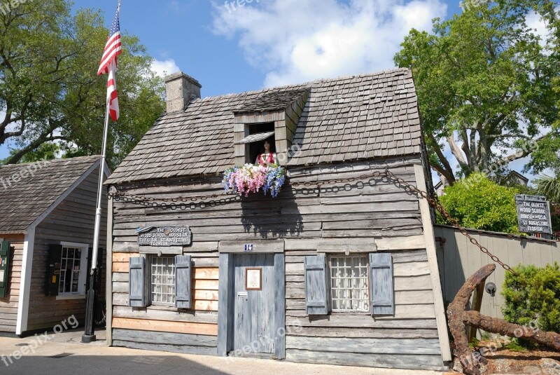 Oldest Wooden School House Structure School Historic St Augustine