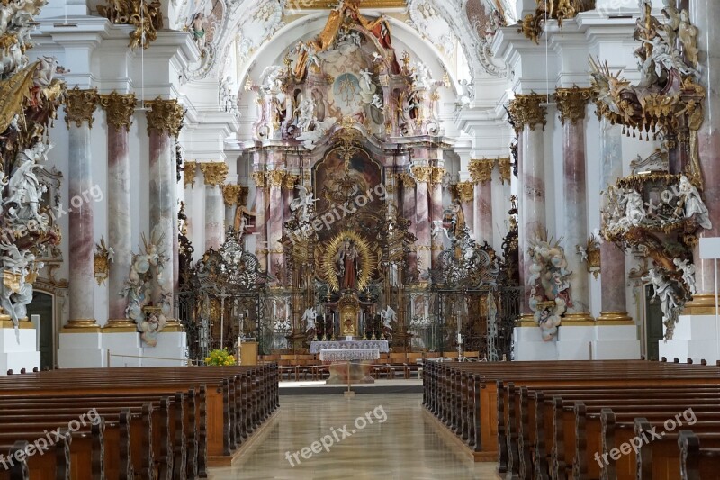 Church Zwiefalten Religion Building Baroque