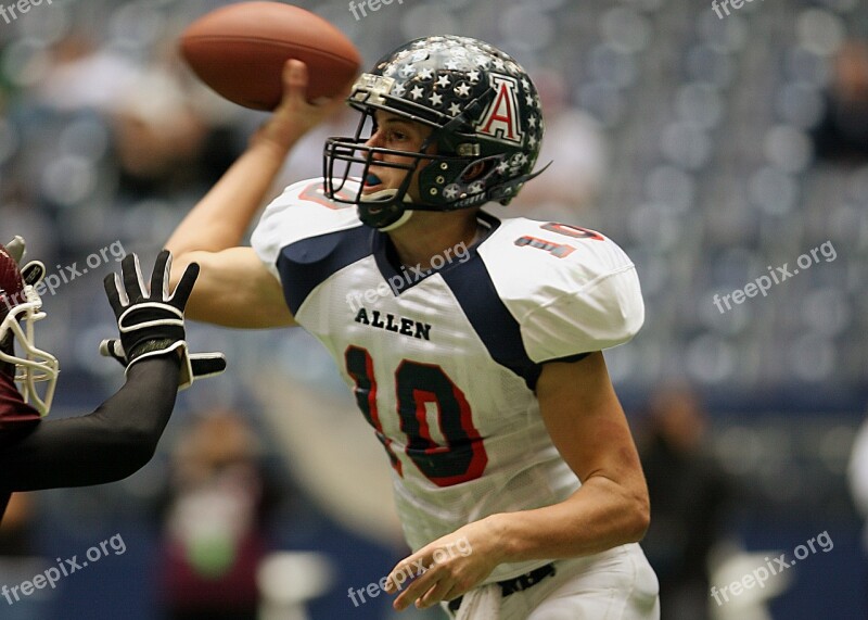 Quarterback Passing Action Football American