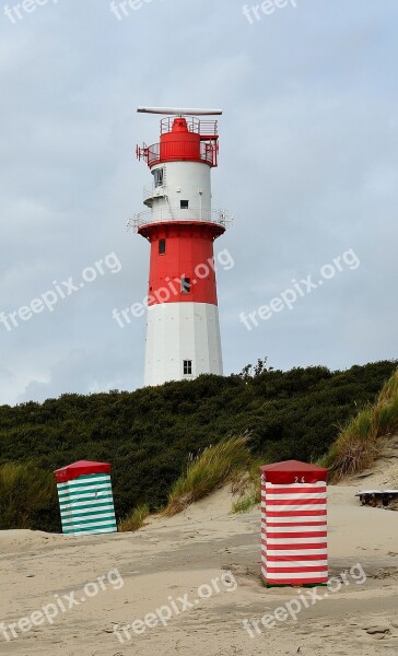 Electric Lighthouse Beacon Shipping Borkum Navigation